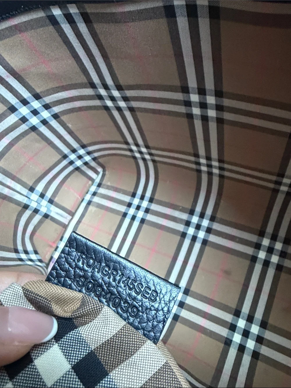 Burberry structured tote
